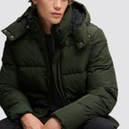 Giacca piumino premium superdry uomo con cappuccio