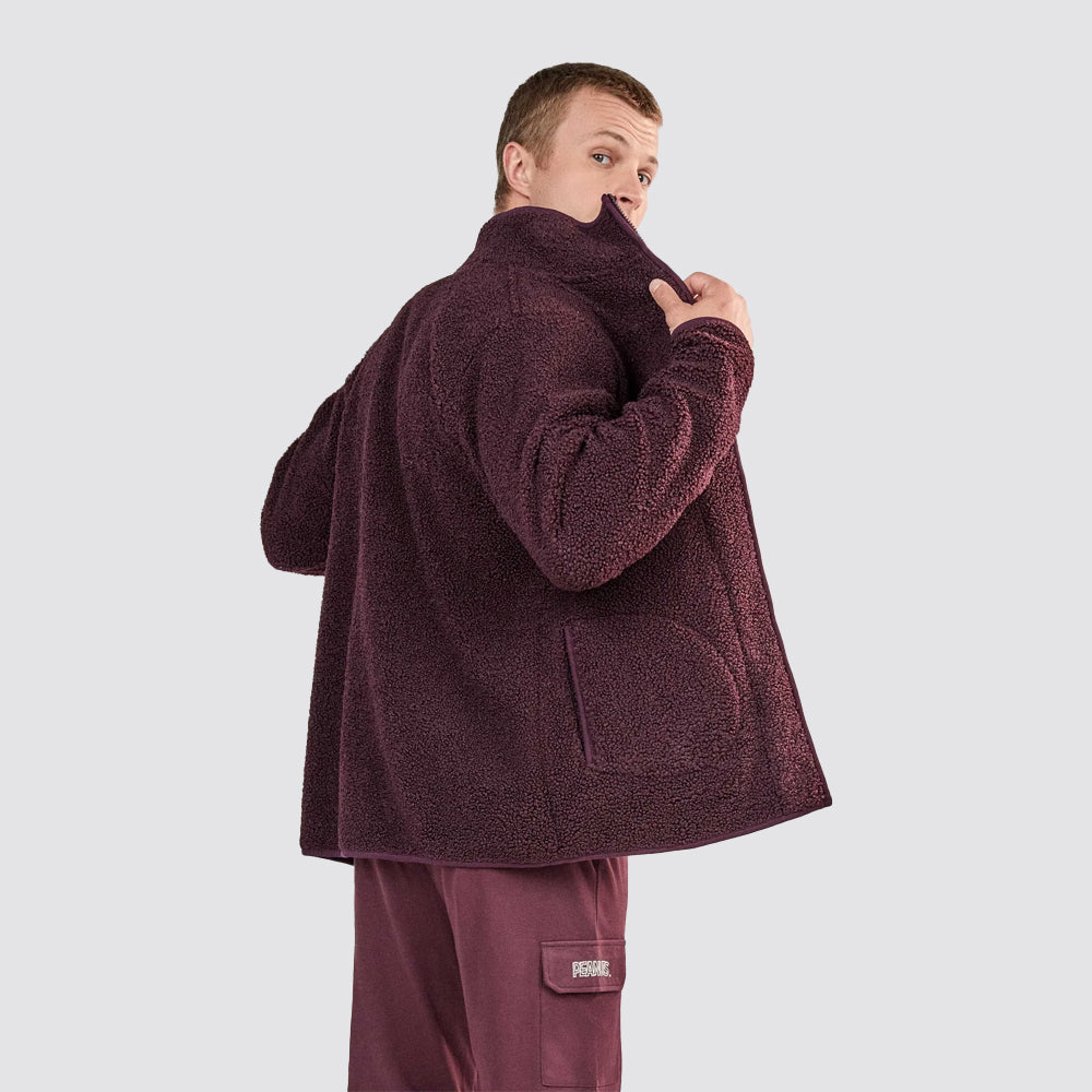 Giacca uomo gisela in sherpa con zip