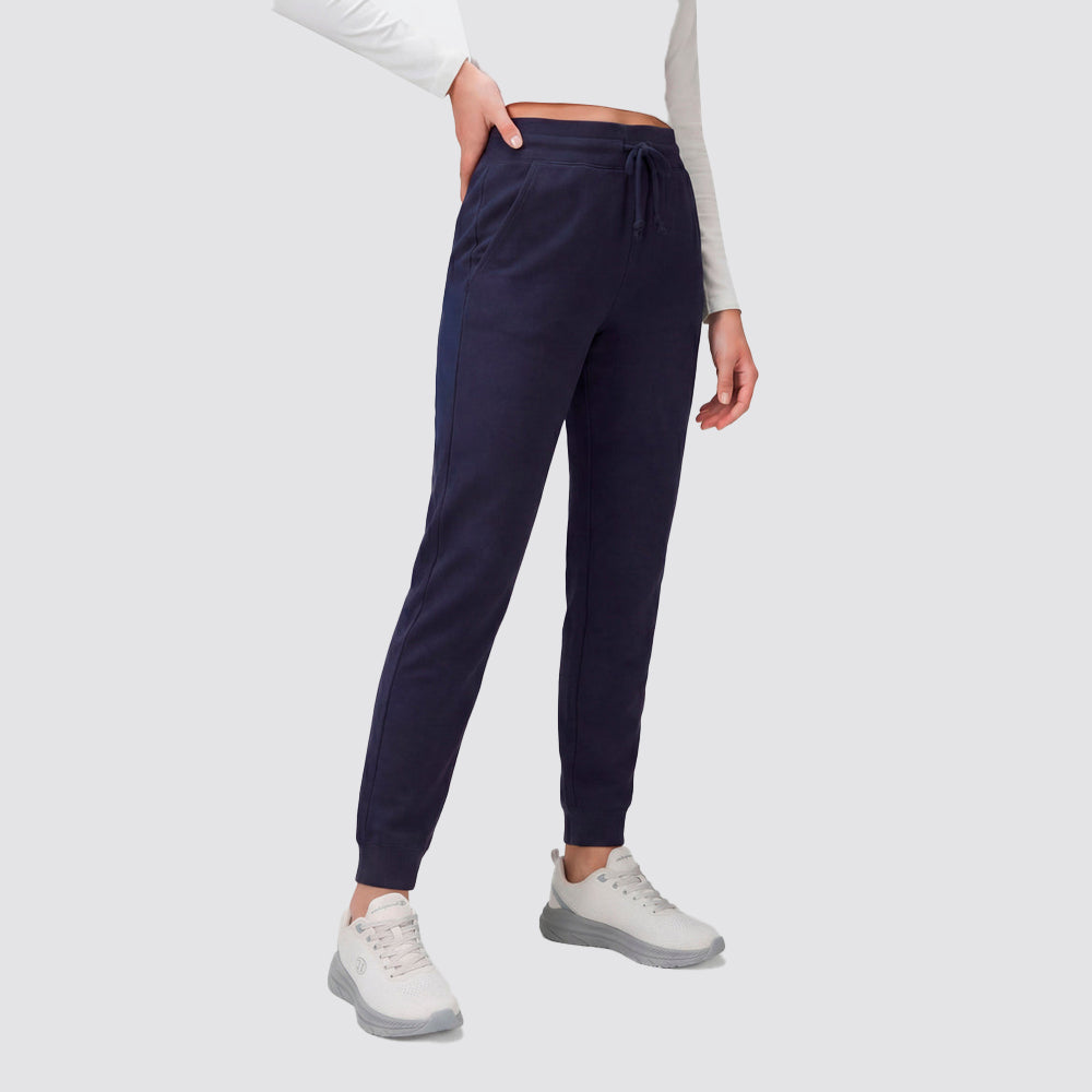 Joggers donna slim fit con polsini casual sportivi