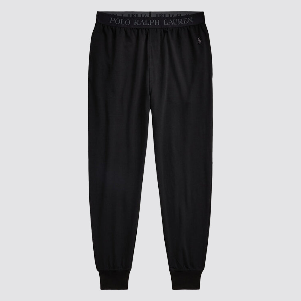 Joggers uomo polsini elastici logo ricamato