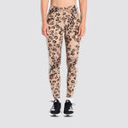 Leggings donna animal print 3-stripes slim fit