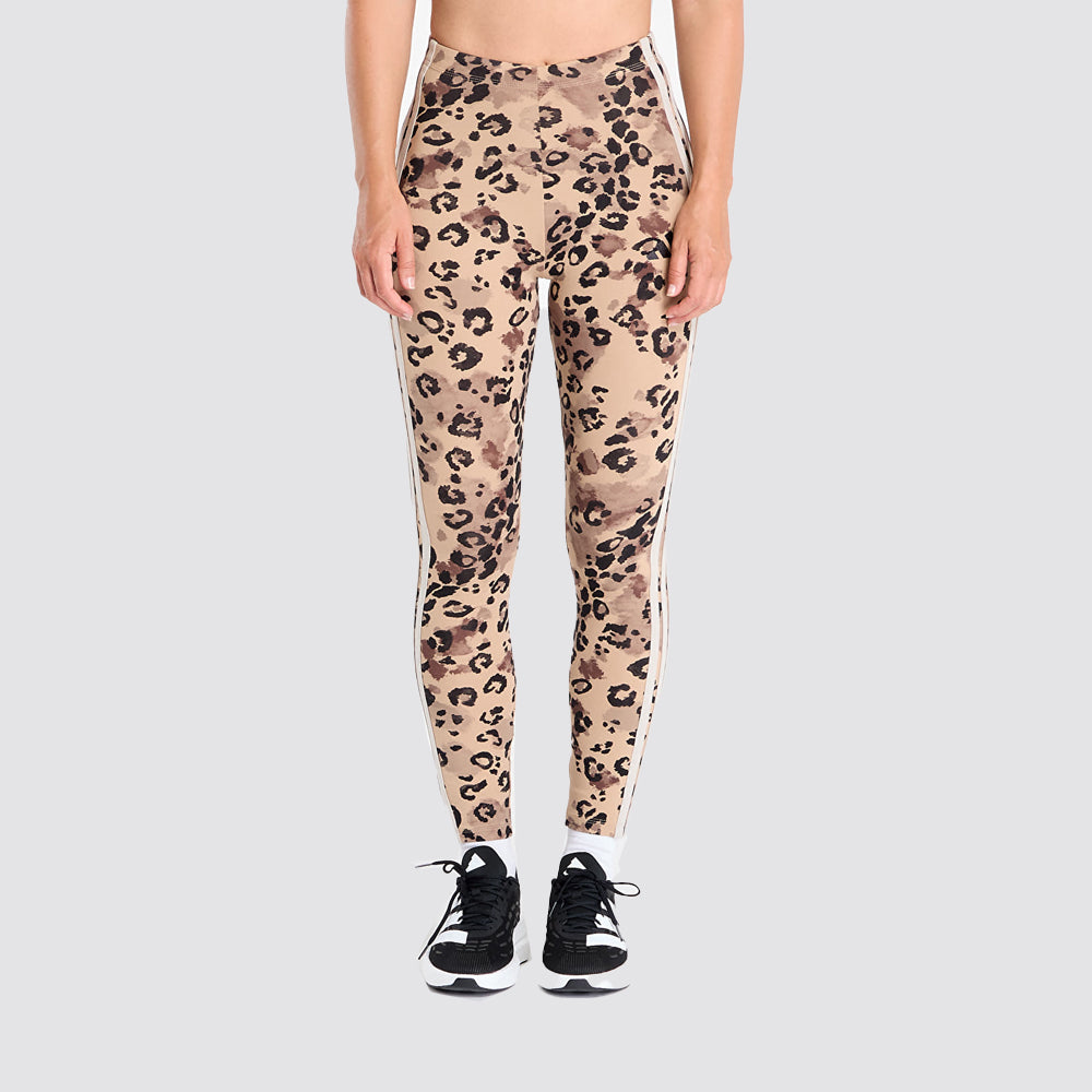 Leggings donna animal print 3-stripes slim fit