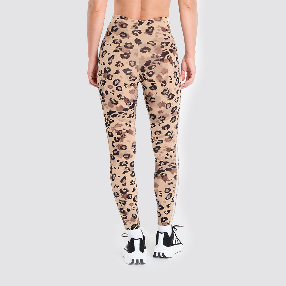 Leggings donna animal print 3-stripes slim fit