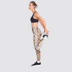 Leggings donna animal print 3-stripes slim fit