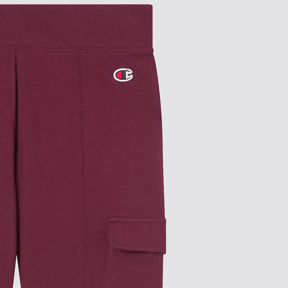 Leggings donna cargo flare con tasche laterali