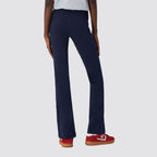Leggings donna flare vita alta con coulisse