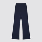 Leggings donna flare vita alta con coulisse