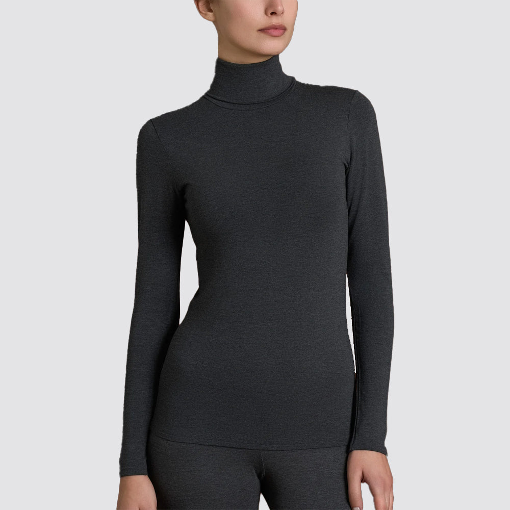 Maglia dolcevita donna ragno in viscosa stretch invernale