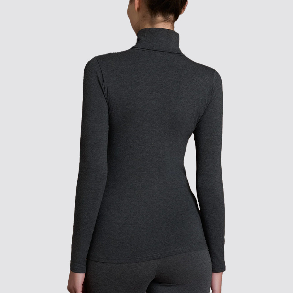 Maglia dolcevita donna ragno in viscosa stretch invernale