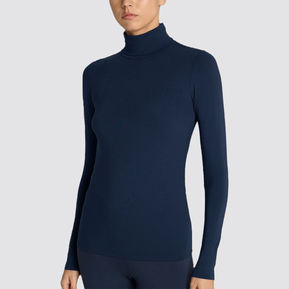Maglia dolcevita donna ragno in viscosa stretch invernale