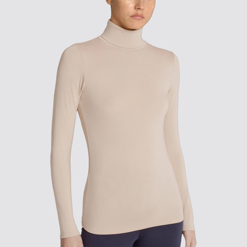 Maglia dolcevita donna ragno in viscosa stretch invernale