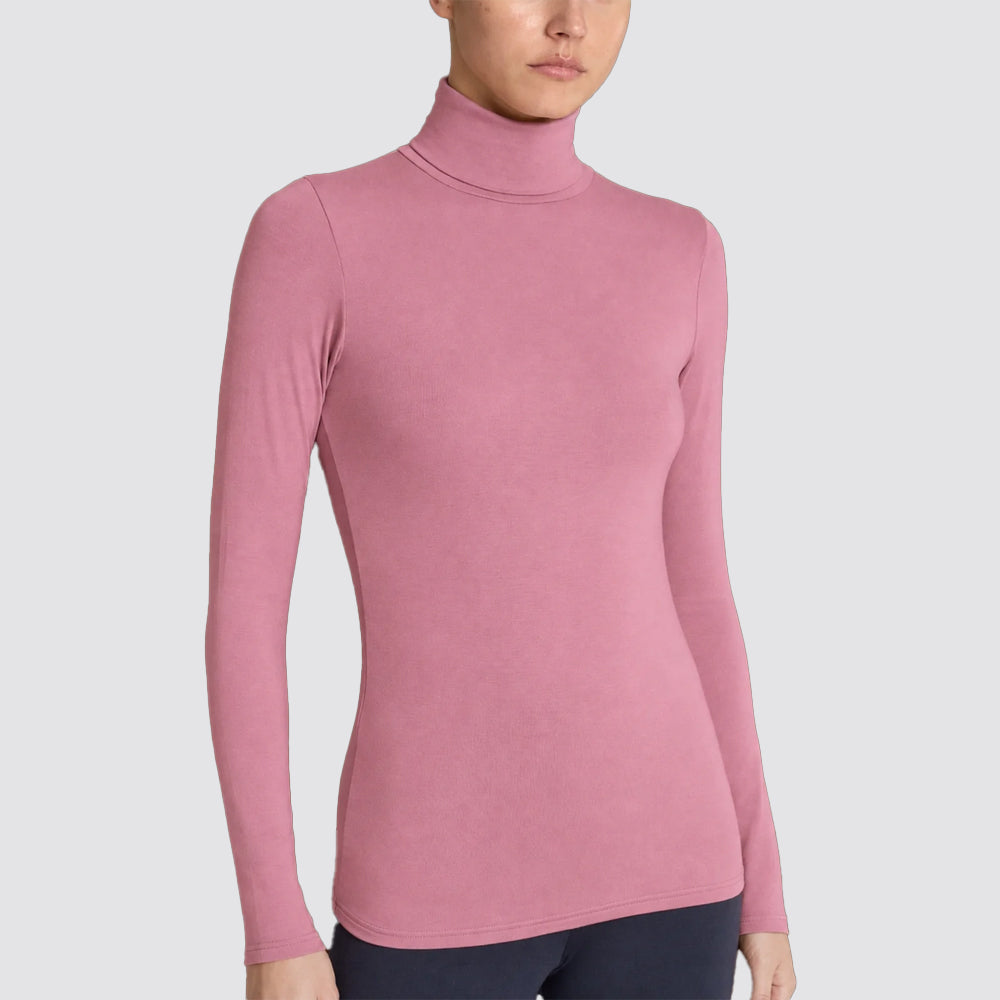 Maglia dolcevita donna ragno in viscosa stretch invernale