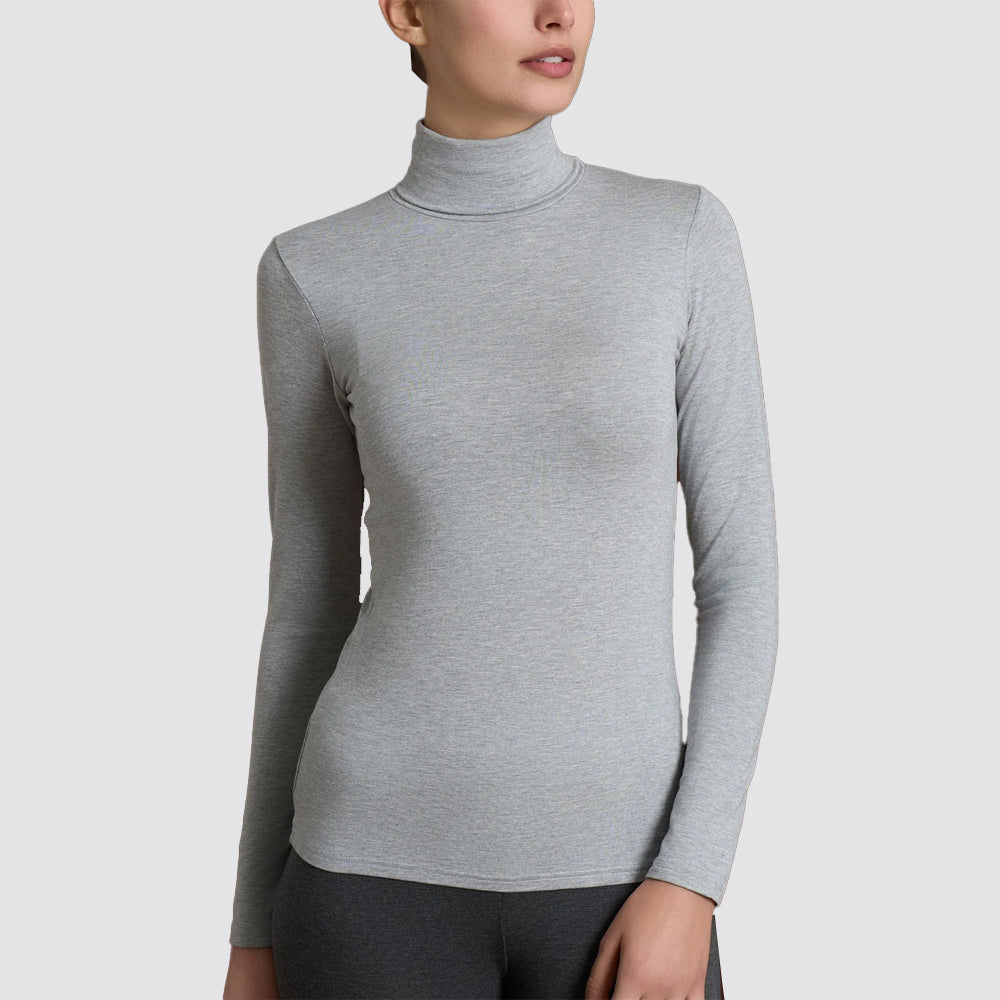 Maglia dolcevita donna ragno in viscosa stretch invernale