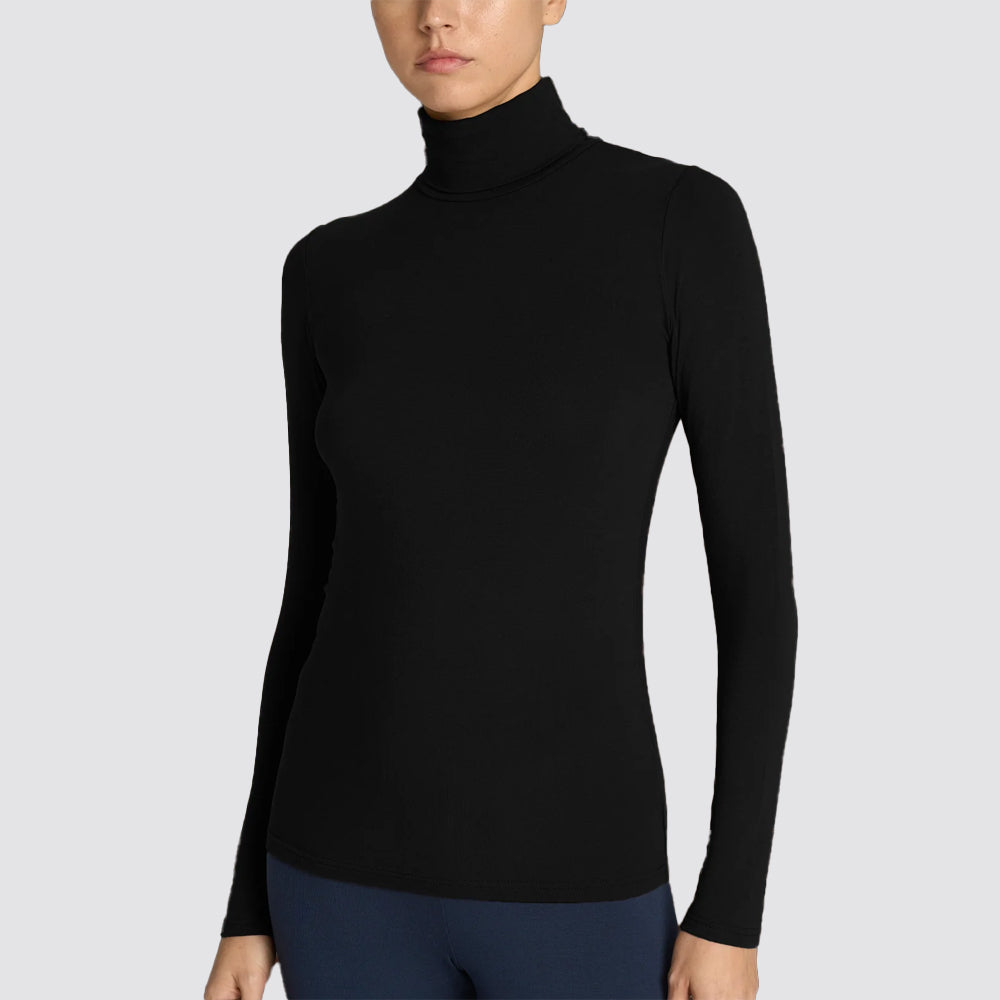Maglia dolcevita donna ragno in viscosa stretch invernale
