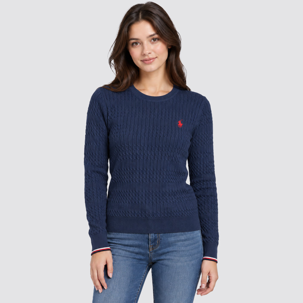 Maglia donna a trecce beverly hills polo club