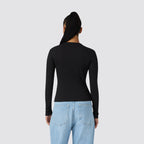 Maglia donna champion a costine manica lunga