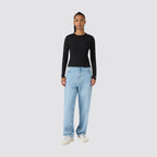 Maglia donna champion a costine manica lunga