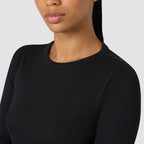 Maglia donna champion a costine manica lunga