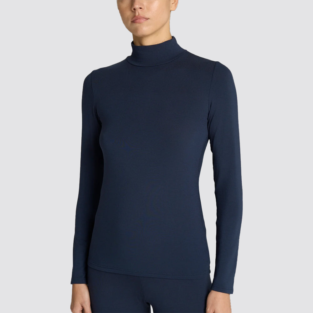 Maglia lupetto donna ragno in viscosa stretch invernale