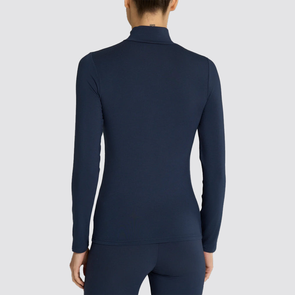 Maglia lupetto donna ragno in viscosa stretch invernale