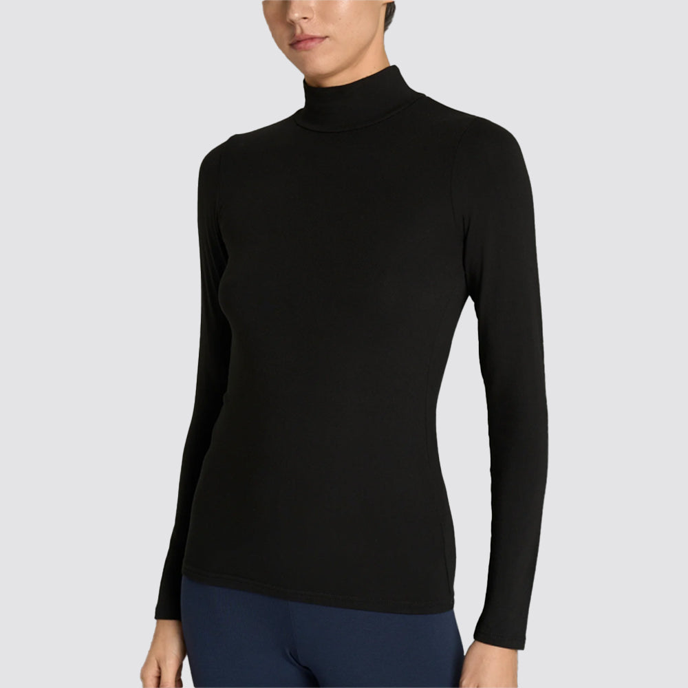 Maglia lupetto donna ragno in viscosa stretch invernale