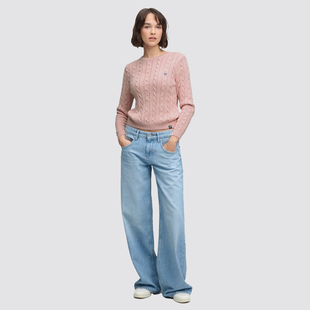 Maglione essentials sd&co superdry donna a trecce