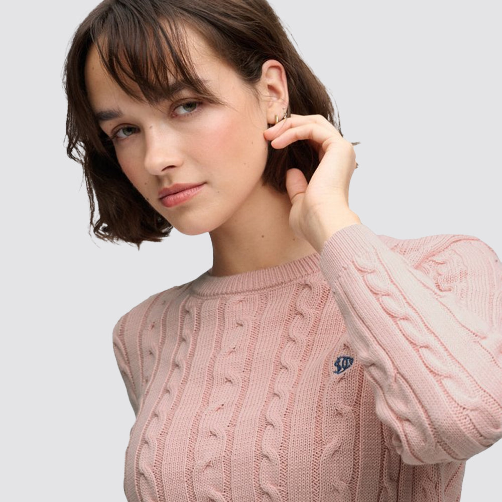 Maglione essentials sd&co superdry donna a trecce