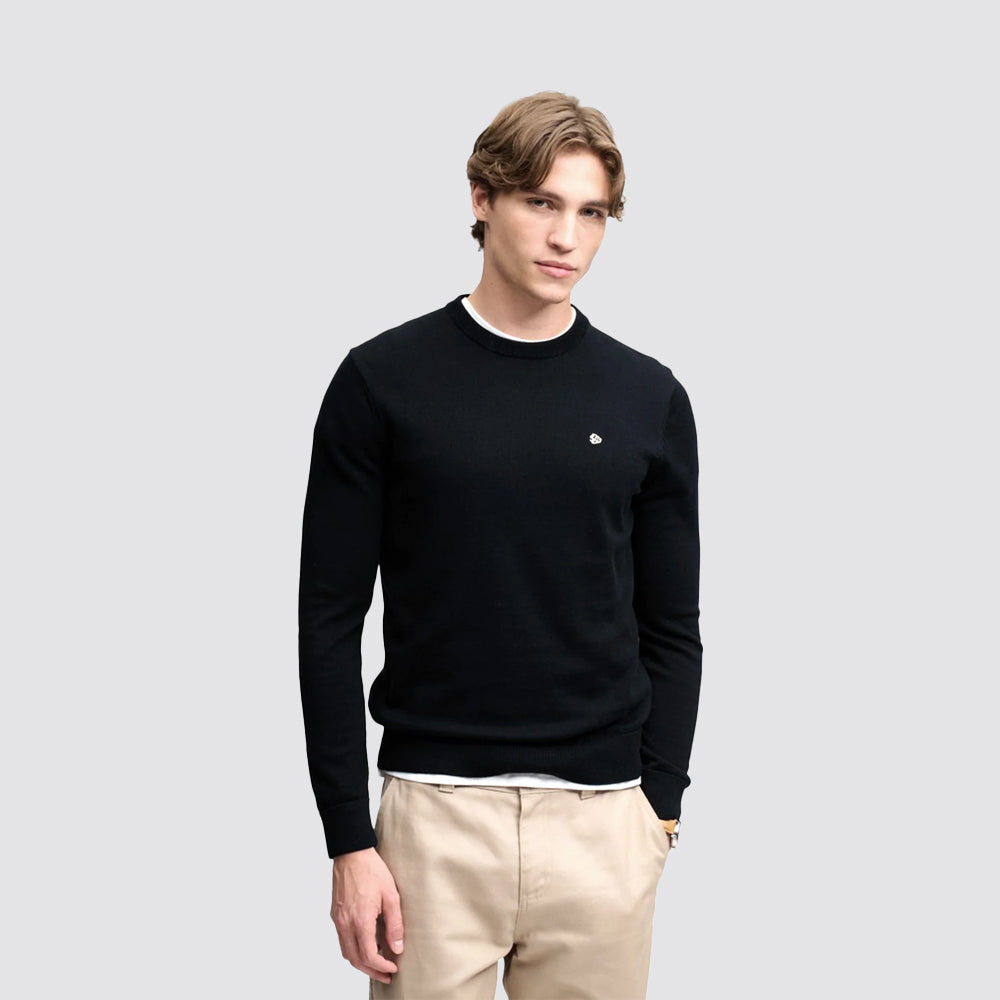 Maglione preppy essential superdry uomo in cotone bio