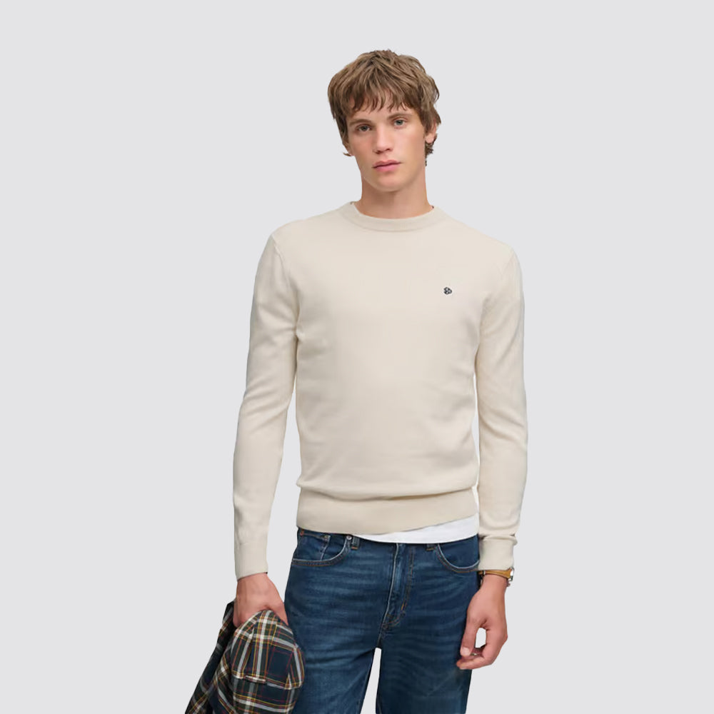 Maglione preppy essential superdry uomo in cotone bio