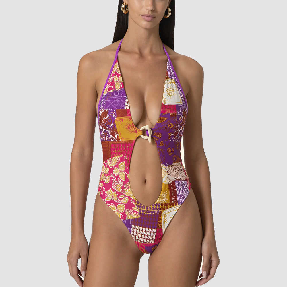 Monokini donna f**k fantasia imbottito