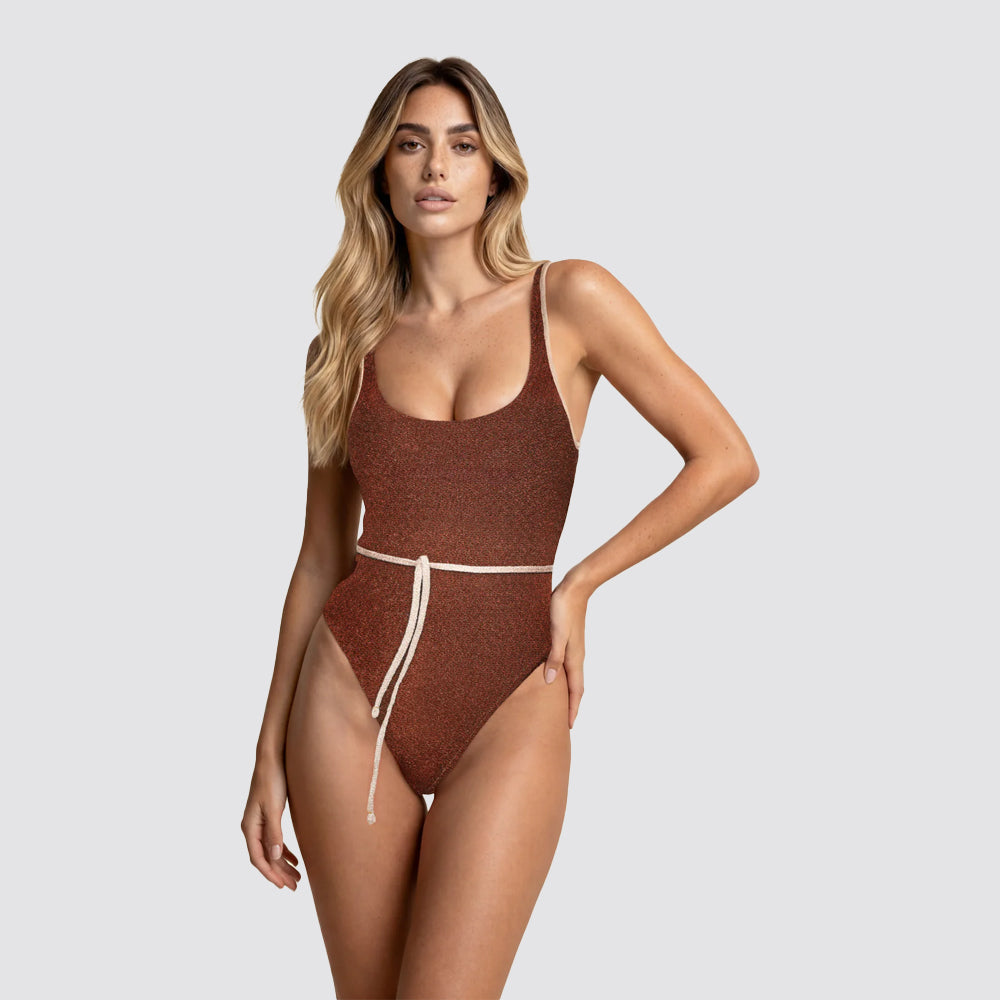 Monokini donna f**k lurex incrocio retro