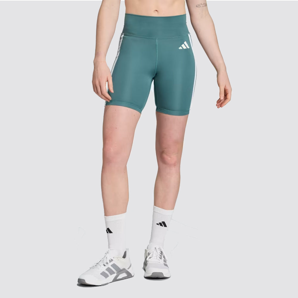 Optime essentials 3-stripes short leggings donna