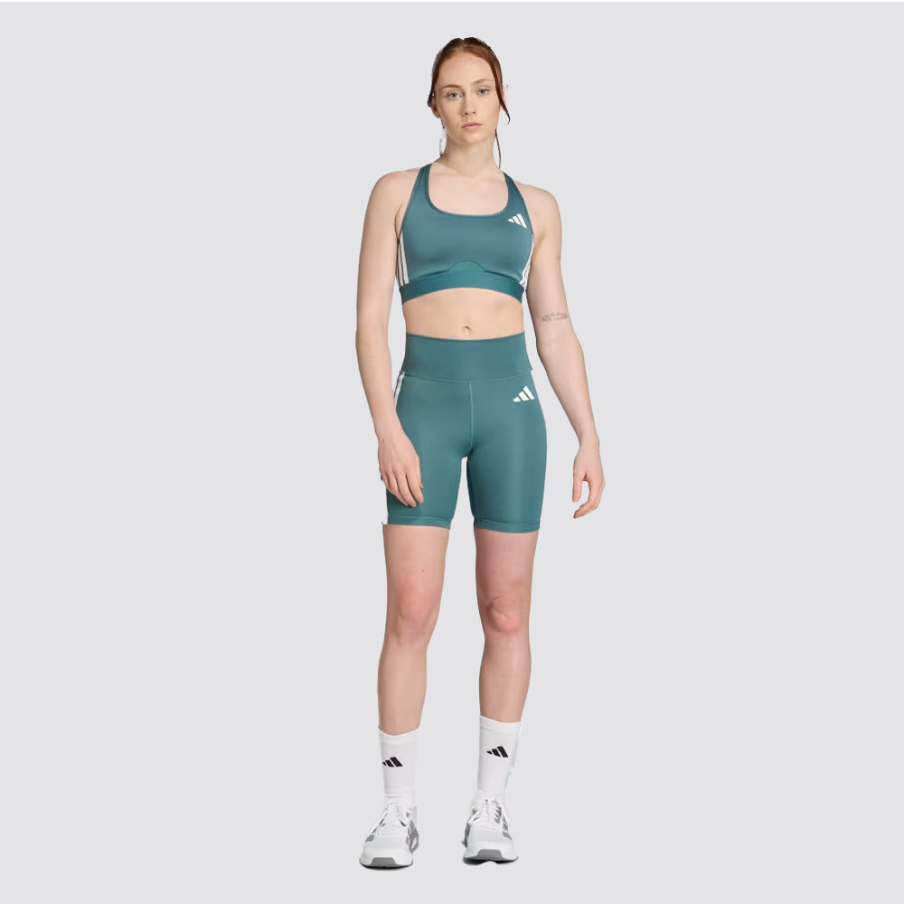 Optime essentials 3-stripes short leggings donna