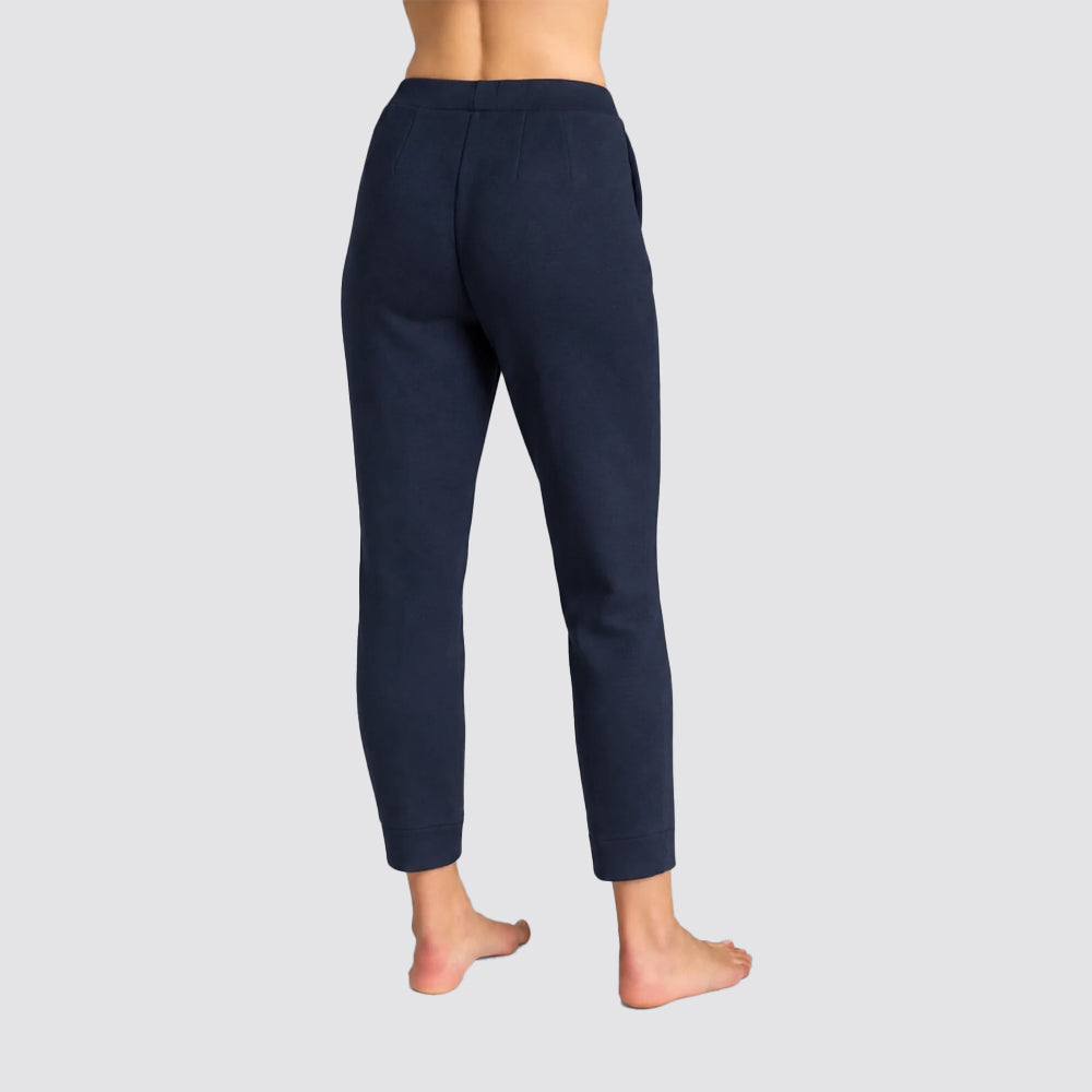 Pantalone donna ragno a sigaretta con tasche in scuba
