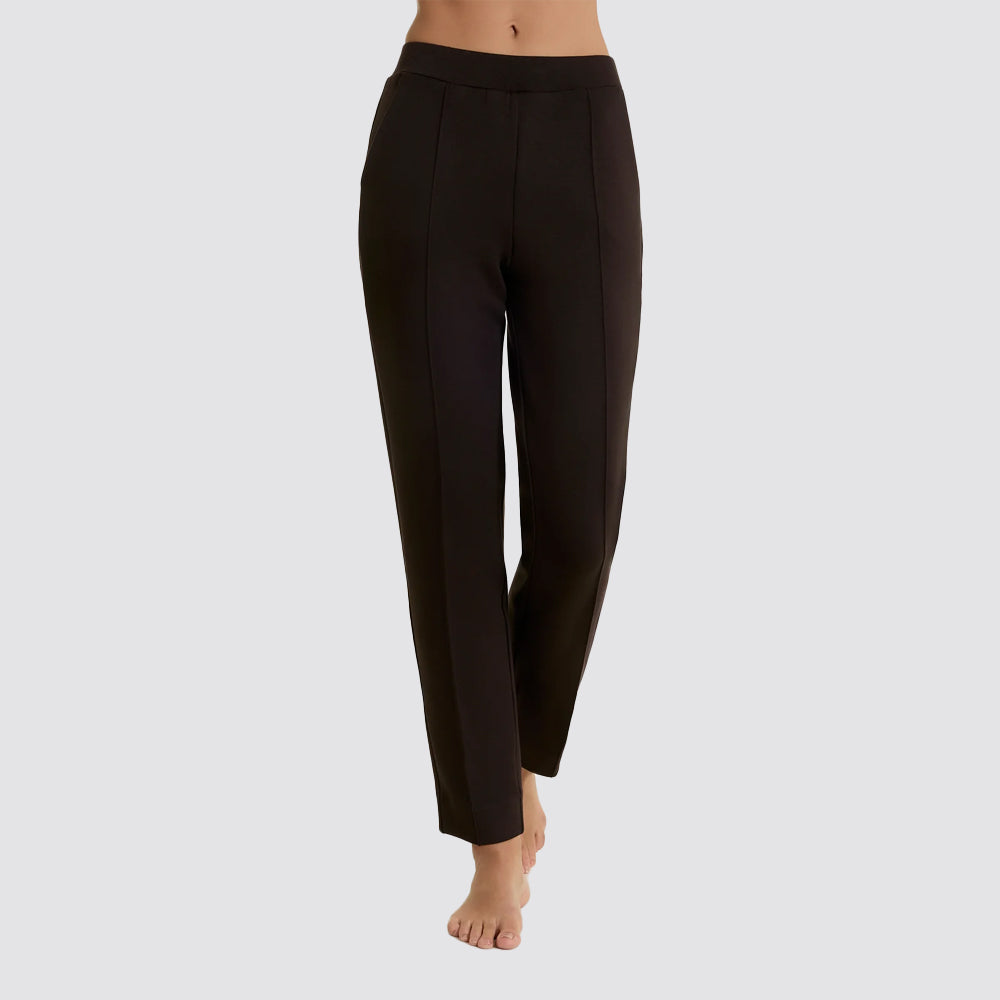 Pantalone donna ragno a sigaretta con tasche in scuba