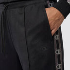 Pantaloni donna fondo dritto tape logo
