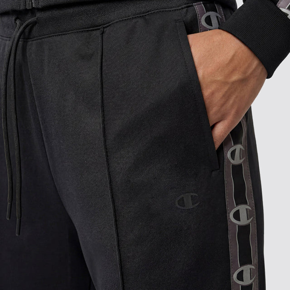 Pantaloni donna fondo dritto tape logo