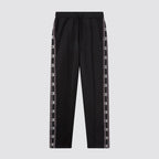 Pantaloni donna fondo dritto tape logo