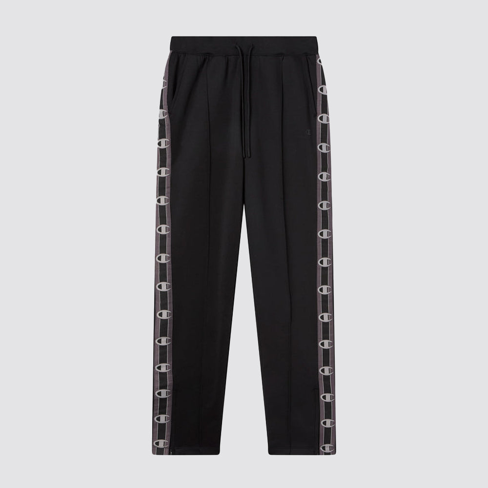 Pantaloni donna fondo dritto tape logo