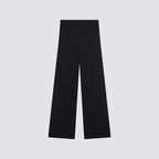 Pantaloni donna gamba ampia a costina icons vita alta casual