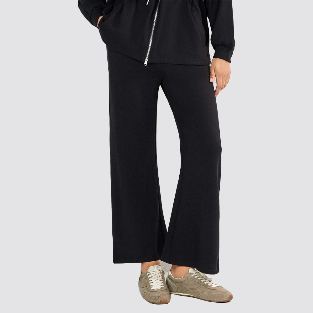 Pantaloni donna gisela dritti in felpa elasticizzata