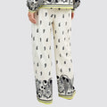 Pantaloni donna gisela in viscosa fantasia paisley