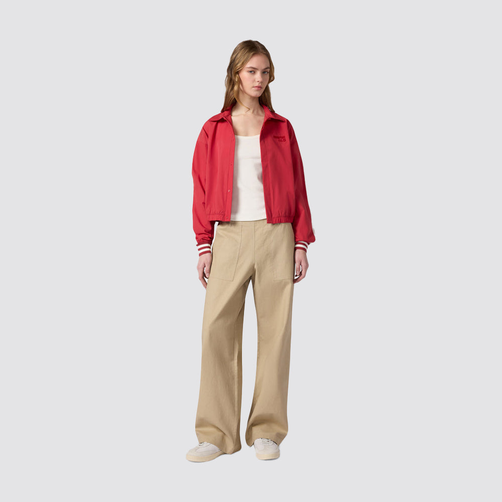 Pantaloni donna in tessuto fondo dritto
