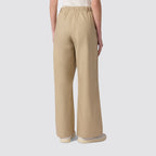 Pantaloni donna in tessuto fondo dritto