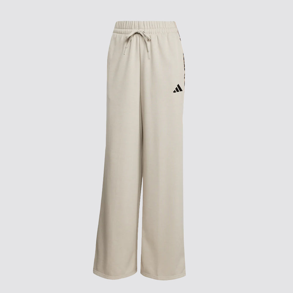 Pantaloni donna palazzo 3 stripes stampa animalier