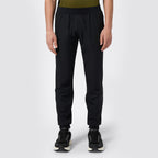 Pantaloni uomo in nylon stretch con polsini a costine c-tech