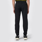 Pantaloni uomo in nylon stretch con polsini a costine c-tech