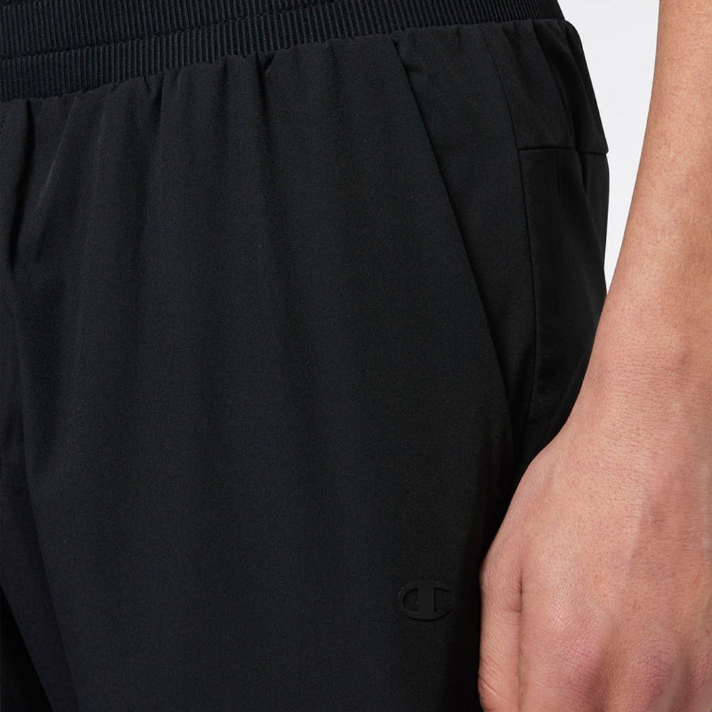 Pantaloni uomo in nylon stretch con polsini a costine c-tech