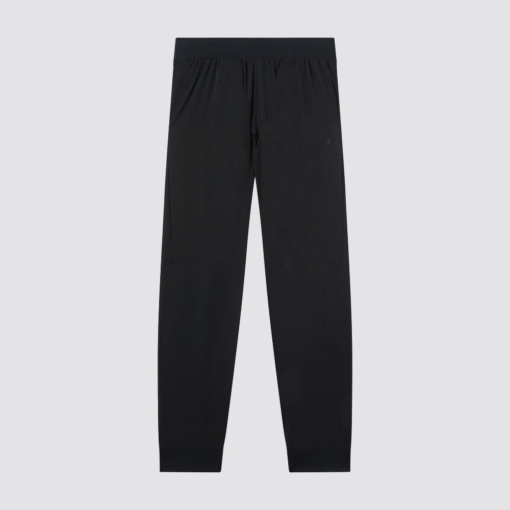 Pantaloni uomo in nylon stretch con polsini a costine c-tech