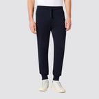 Pantaloni uomo slim fit polsini e tasche con zip icons